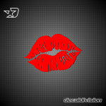 Lipstick Kiss Sticker